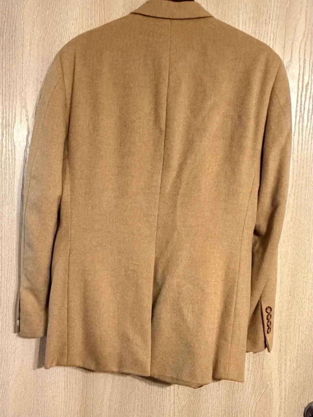 Bill Blass 100% Camel Hair Tan Blazer Sport Coat Men’s Size 38R